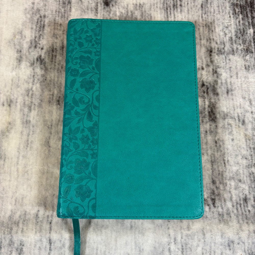 Holman NASB 2020 Large Print Personal Size Reference Bible Teal LeatherTouch
